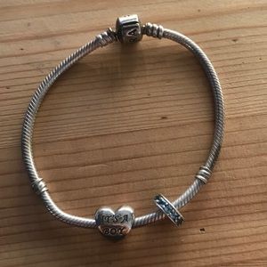 Pandora Jewelry - Pandora bracelet and two beads (boy) Pandora Jewelry - Pandora bracelet and two beads (boy)